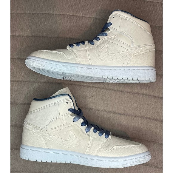 Air Jordan 1 Mid Sandrift/Sail (Women's) Size 7W - Picture 11 of 12